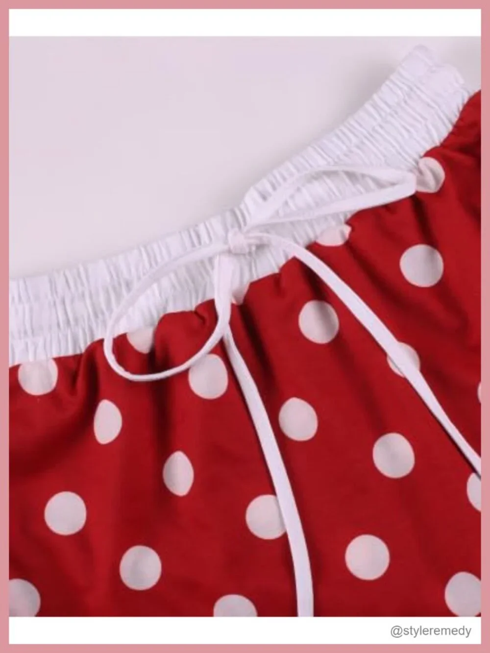 2 Piece Lounge Set for Women Skort and Top Colorblock With Polka Dots Casual